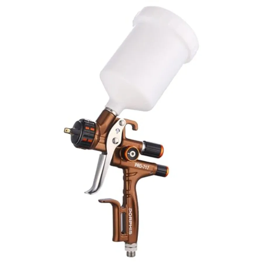 Automotive refinishing spray gun PRD-717 VS type with split nozzle 1.3mm brown lightweight aluminum body for precise paint appl
Automotive refinishing spray gun PRD-717 VS type with split nozzle 1.3mm brown lightweight aluminum body for precise paint appl