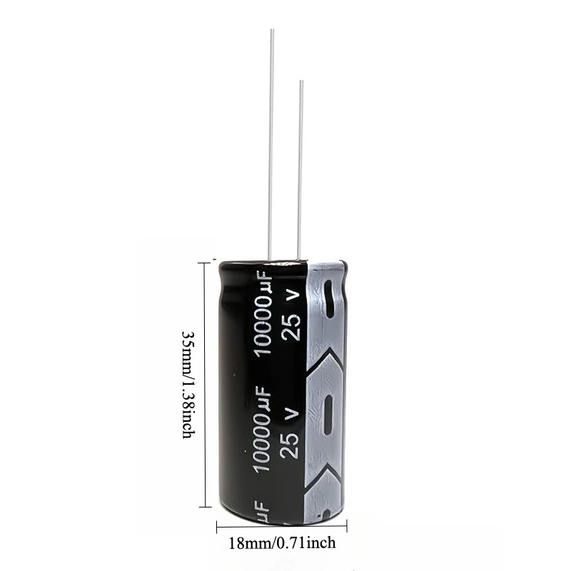 15pcs 25V 10000uF Electrolytic Capacitor 105C High Temp Radial Long Life for Power Supply 18x35mm
15pcs 25V 10000uF Electrolytic Capacitor 105C High Temp Radial Long Life for Power Supply 18x35mm