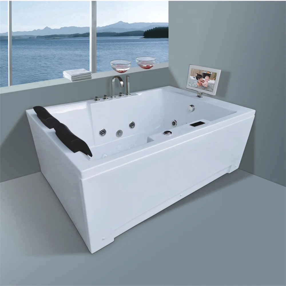 Two Pillow Freestanding Modern Design Acrylic Massage Bathtub
Two Pillow Freestanding Modern Design Acrylic Massage Bathtub