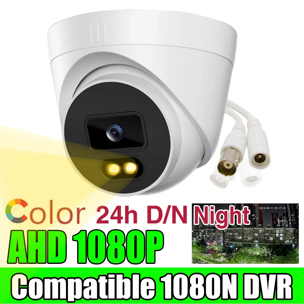 24H Full Color 2MP Security Cctv Ahd Dome Camera 1080p Night Vision Luminous Led Coaxial Digital indoor sphere Ceiling For Home
24H Full Color 2MP Security Cctv Ahd Dome Camera 1080p Night Vision Luminous Led Coaxial Digital indoor sphere Ceiling For Home