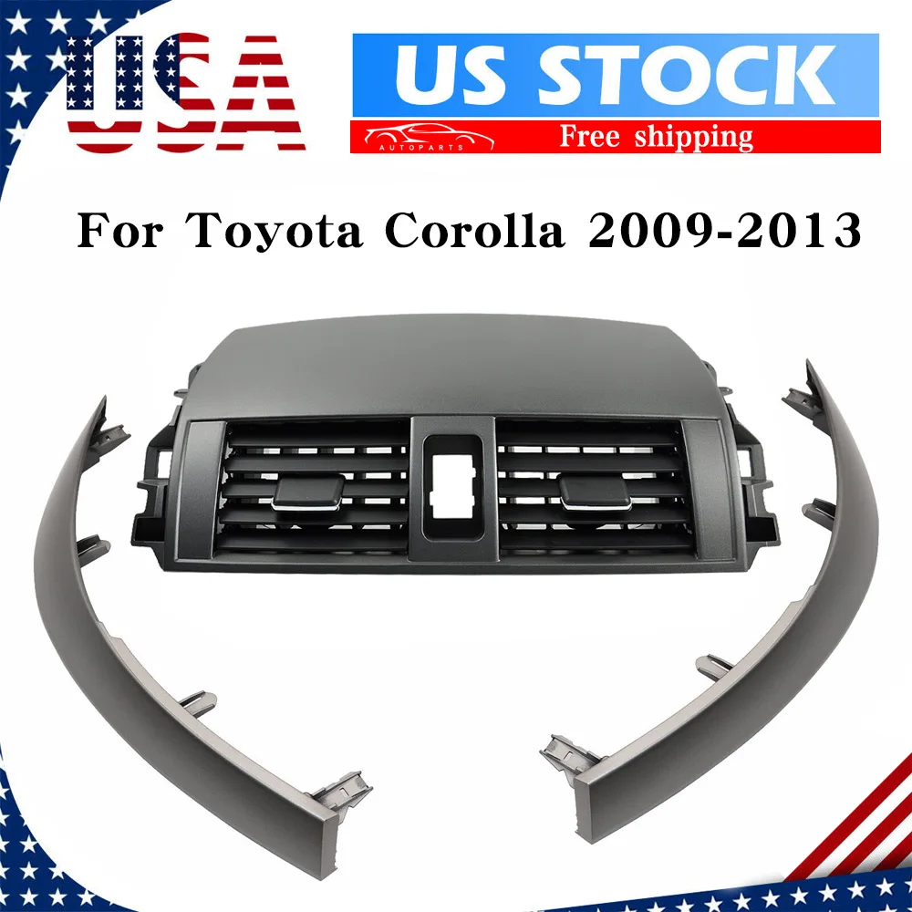 Center Dash A/C Outlet Air Vent Panel w/ Strip Trim For Toyota Corolla 2009-2013
Center Dash A/C Outlet Air Vent Panel w/ Strip Trim For Toyota Corolla 2009-2013