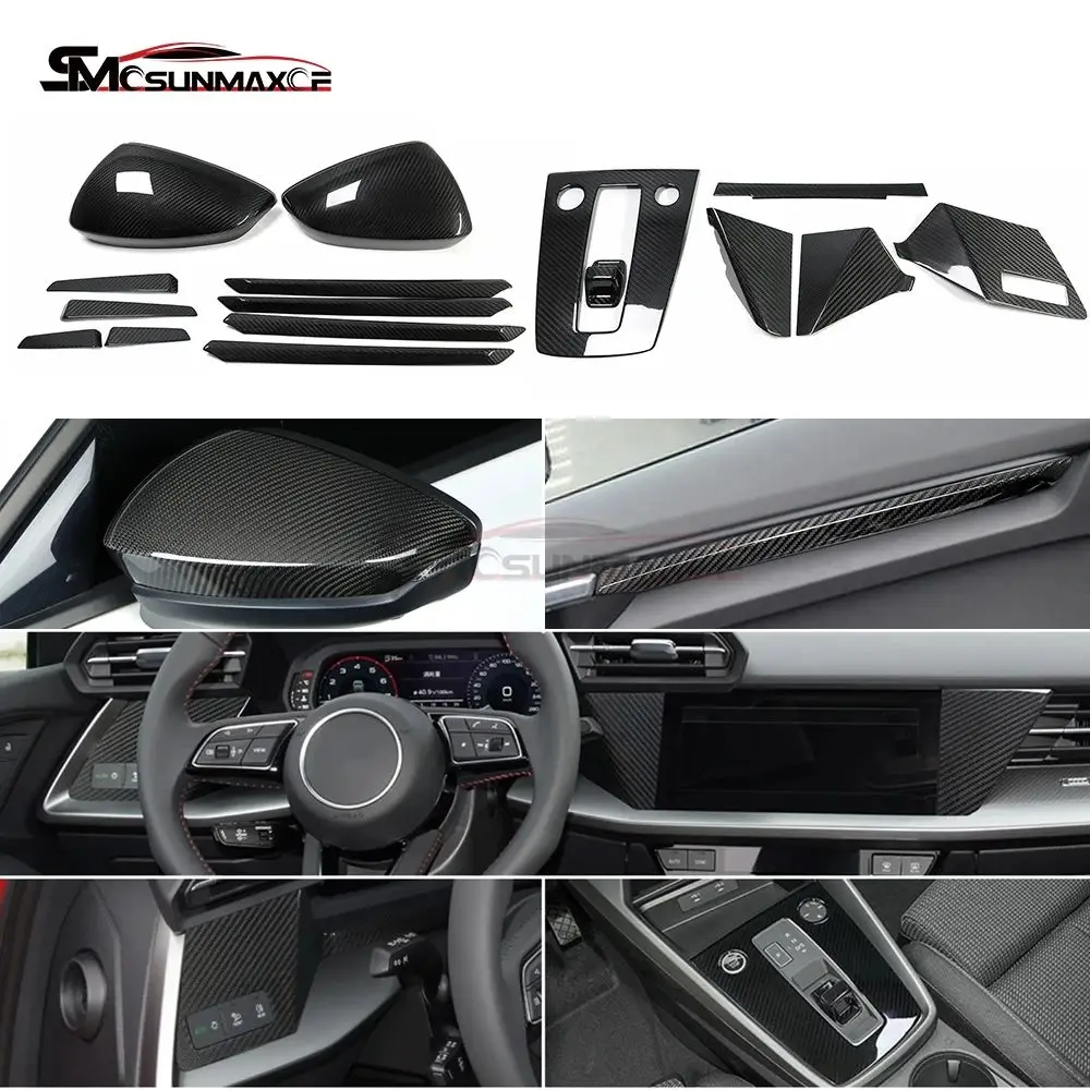 LHD Real Carbon Fiber Car Interior Center Console Panel Cover Trim Side Mirror Caps Accessories For 2021-2024 Audi A3 8Y S3 RS3
LHD Real Carbon Fiber Car Interior Center Console Panel Cover Trim Side Mirror Caps Accessories For 2021-2024 Audi A3 8Y S3 RS3