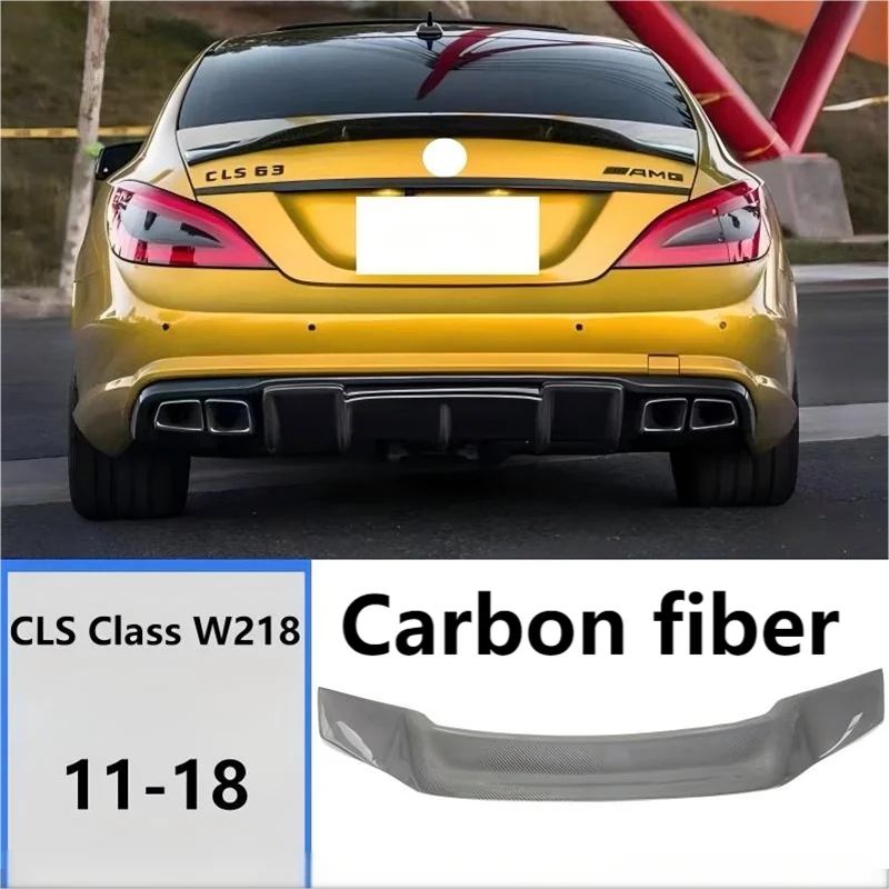 For Mercedes Benz W218 CLS63 AMG 350 320 2011-2018 Real Carbon Fiber Tail Wing Spoiler Kit 
For Mercedes Benz W218 CLS63 AMG 350 320 2011-2018 Real Carbon Fiber Tail Wing Spoiler Kit