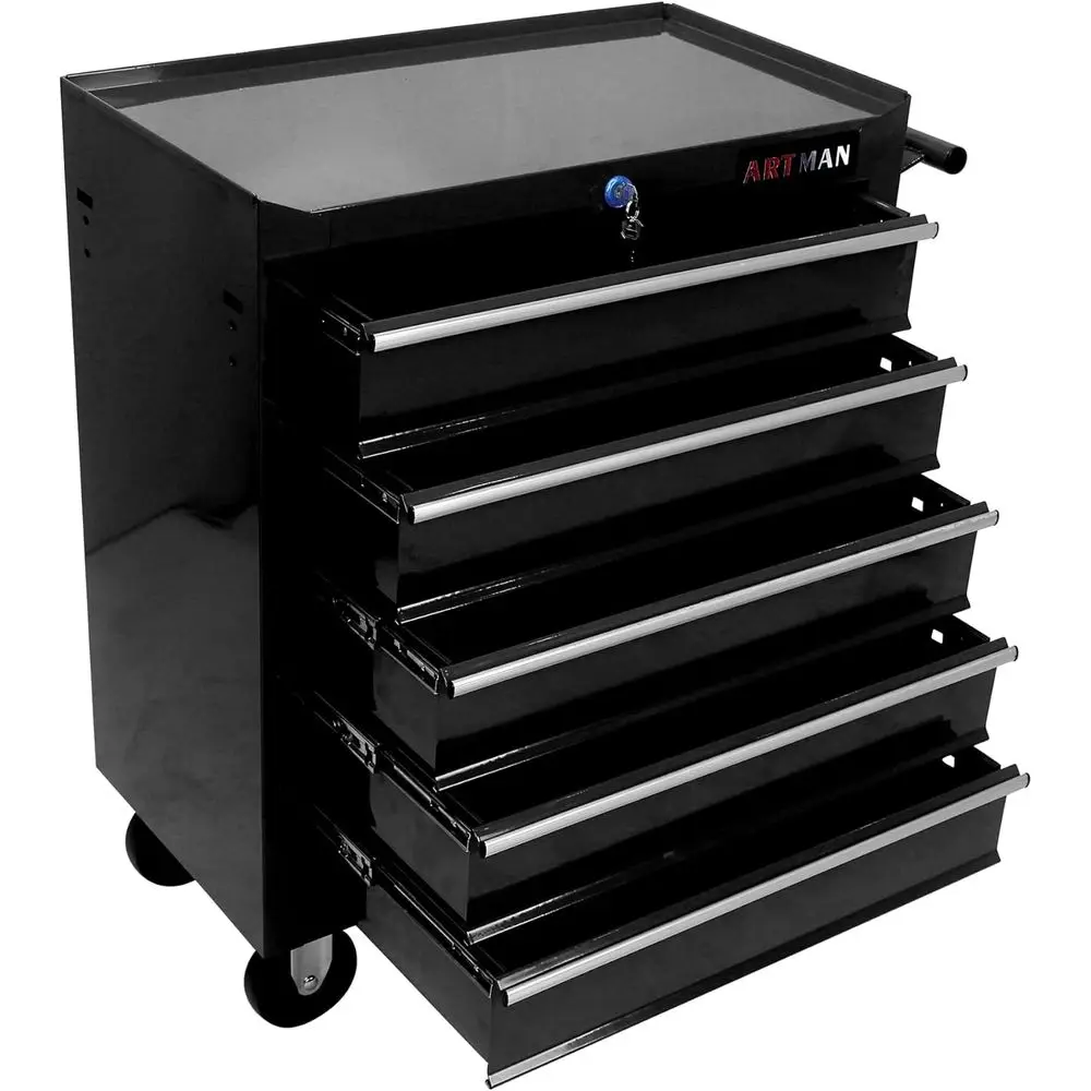 Portable Rolling Tool Chest with Lockable Storage for Workshop, Garage, and Repair Shop
Portable Rolling Tool Chest with Lockable Storage for Workshop, Garage, and Repair Shop
