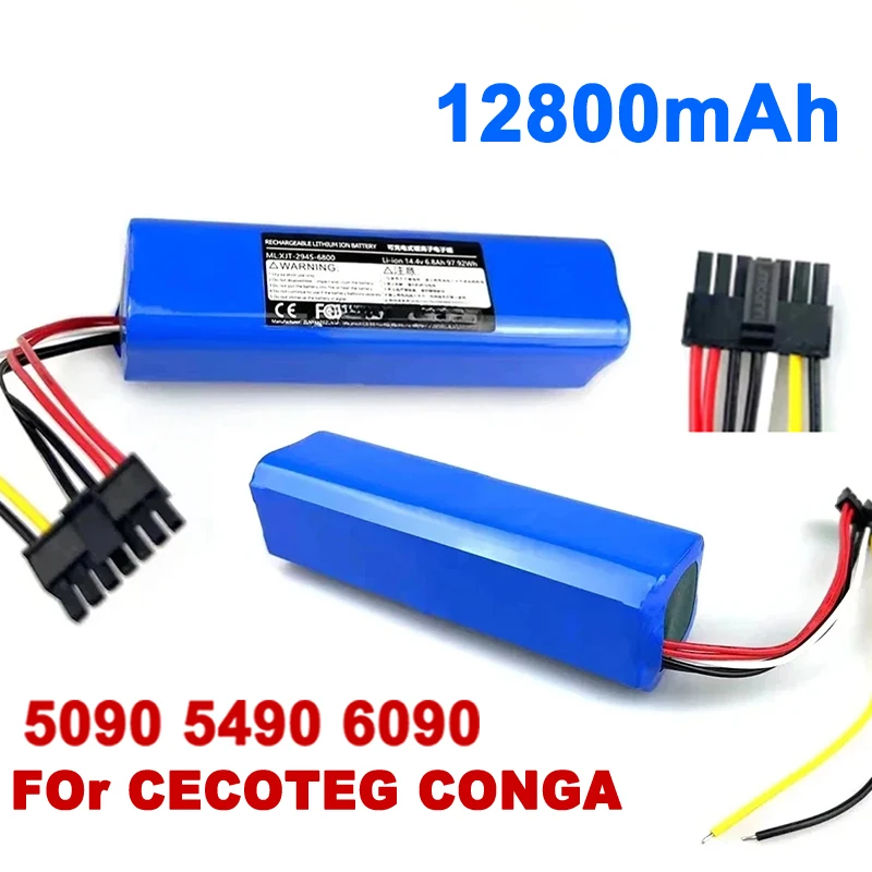 Original 12800mAh Battery Replacement For CECOTEC CONGA 5090 5490 6090 Robot Vacuum Cleaner 18650 Battery pack Accessories
Original 12800mAh Battery Replacement For CECOTEC CONGA 5090 5490 6090 Robot Vacuum Cleaner 18650 Battery pack Accessories