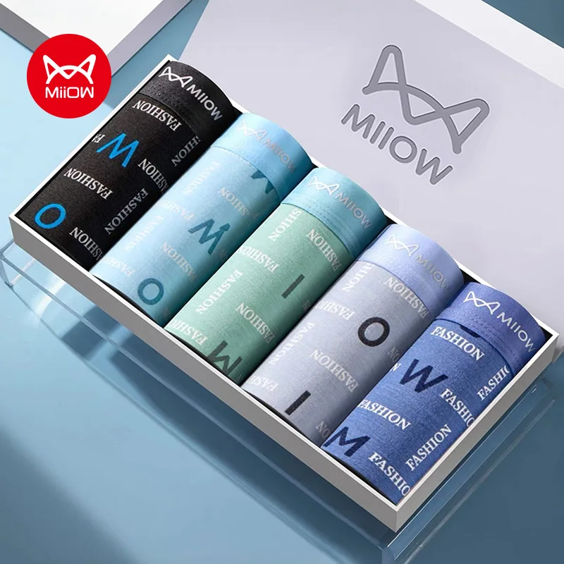 MiiOW 3Pcs Fashion Letter Print Men Underwear Boxer Briefs 10A Antibacterial Cotton Crotch Men Panties Breathable Man Underpants
MiiOW 3Pcs Fashion Letter Print Men Underwear Boxer Briefs 10A Antibacterial Cotton Crotch Men Panties Breathable Man Underpants