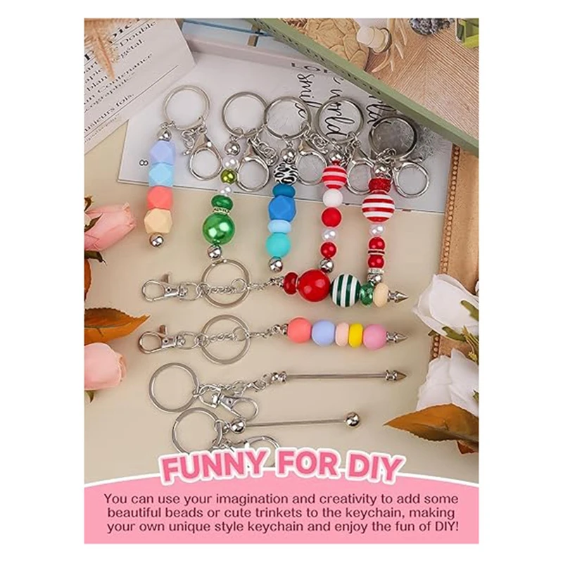 Beadable Keychain Bars Metal Bead Keychain Bars Beads DIY Blank Keychain Removable Beadable Keychain Bars For DIY 30Piece
Beadable Keychain Bars Metal Bead Keychain Bars Beads DIY Blank Keychain Removable Beadable Keychain Bars For DIY 30Piece
