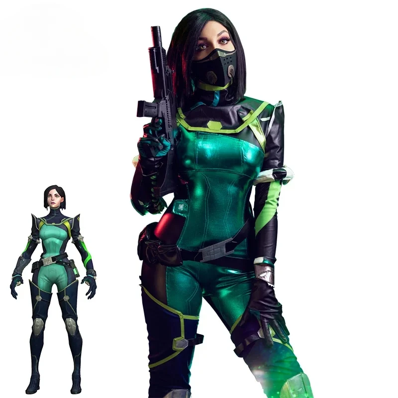 In Stock Viper Cosplay Costume Game Valorant Viper Cosplay Costume Green Women Combat Uniform Halloween Party Outfit
In Stock Viper Cosplay Costume Game Valorant Viper Cosplay Costume Green Women Combat Uniform Halloween Party Outfit