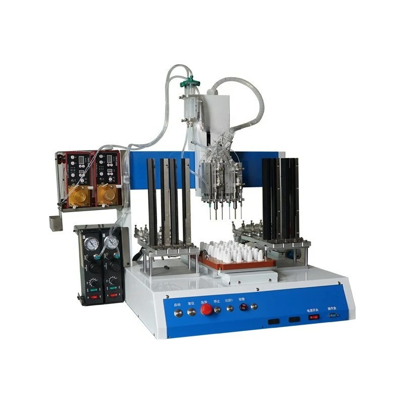Double head dispensing, automatic dispensing, automatic magnet can be installed 4 kinds of magnets
Double head dispensing, automatic dispensing, automatic magnet can be installed 4 kinds of magnets