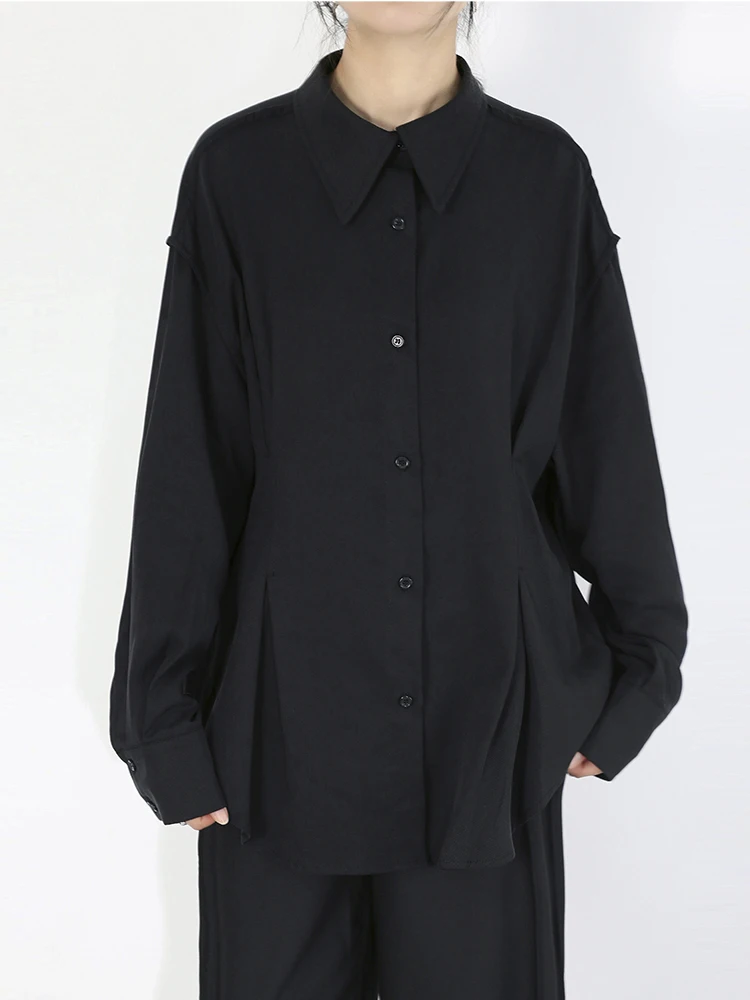 Новая женская повседневная рубашка Yu Bai Long Sve с свободным воротником, в стиле Lazy Sle, однотонная, для весны и лета, для офиса и повседневной носки
Новая женская повседневная рубашка Yu Bai Long Sve с свободным воротником, в стиле Lazy Sle, однотонная, для весны и лета, для офиса и повседневной носки