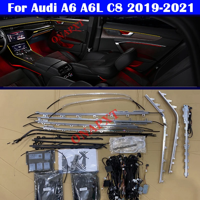 For Audi A6 C8 MLB EVO 2019-2022 30 Colors MMI Control Decorative Ambient Light LED Atmosphere Lamp illuminated Strip
For Audi A6 C8 MLB EVO 2019-2022 30 Colors MMI Control Decorative Ambient Light LED Atmosphere Lamp illuminated Strip