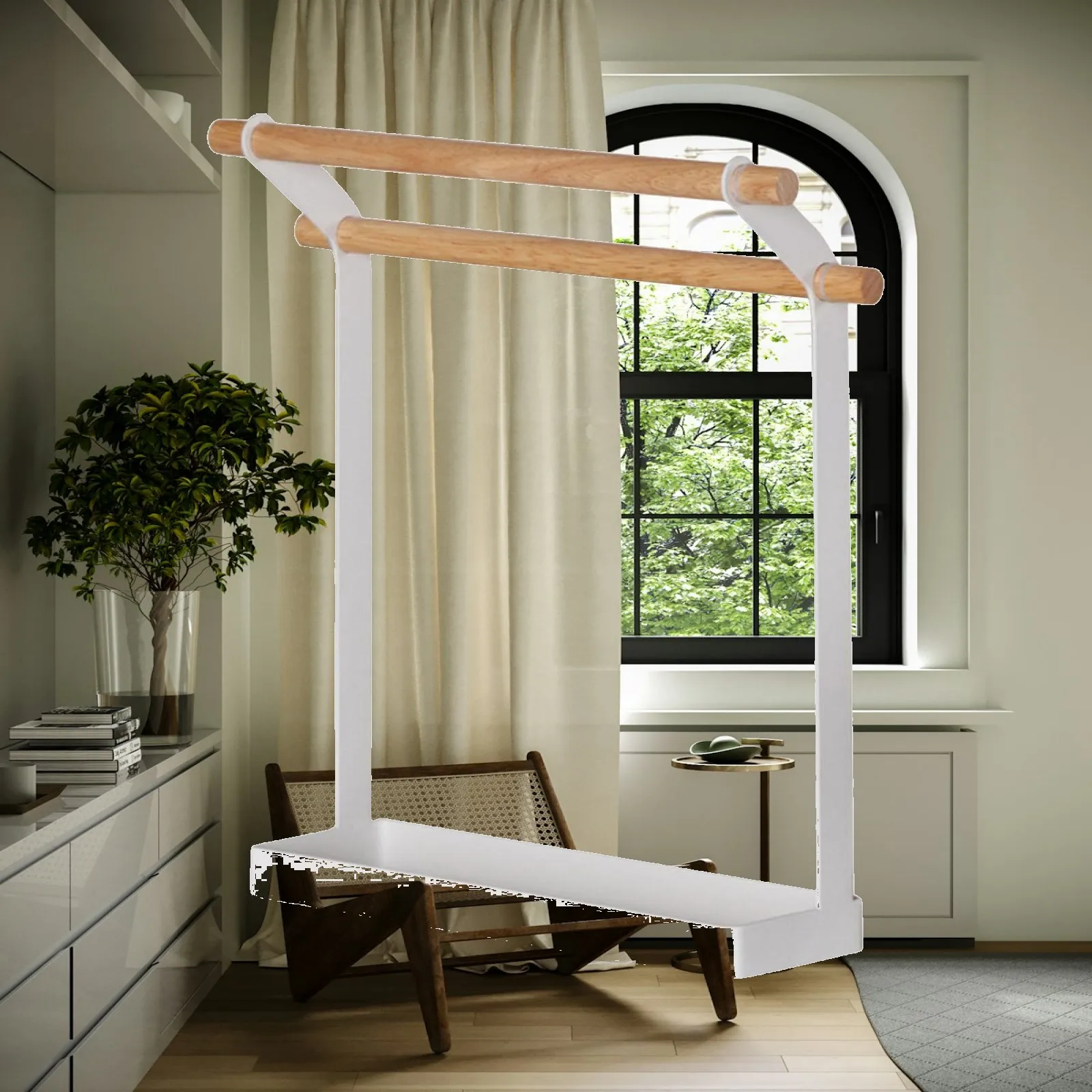 2 Tier Freestanding Towel Rack White Metal Wooden Bar Hand Towel Stand for Bathroom Countertop Drying Storage
2 Tier Freestanding Towel Rack White Metal Wooden Bar Hand Towel Stand for Bathroom Countertop Drying Storage