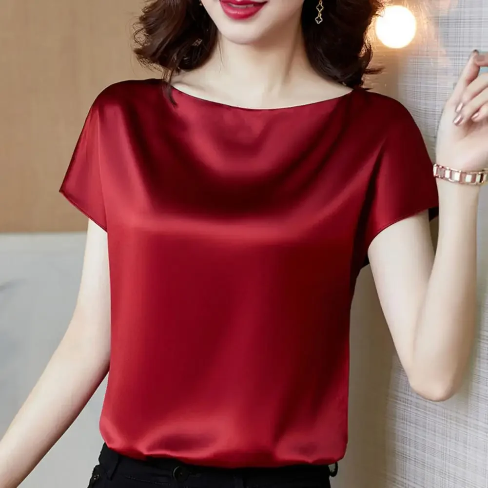 O Neck Lady T-shirt Blouse Spring Women Casual Solid Color Short Sleeve Blouses Shirts Loose Pullover Tunic Blusas Women Clothes
O Neck Lady T-shirt Blouse Spring Women Casual Solid Color Short Sleeve Blouses Shirts Loose Pullover Tunic Blusas Women Clothes