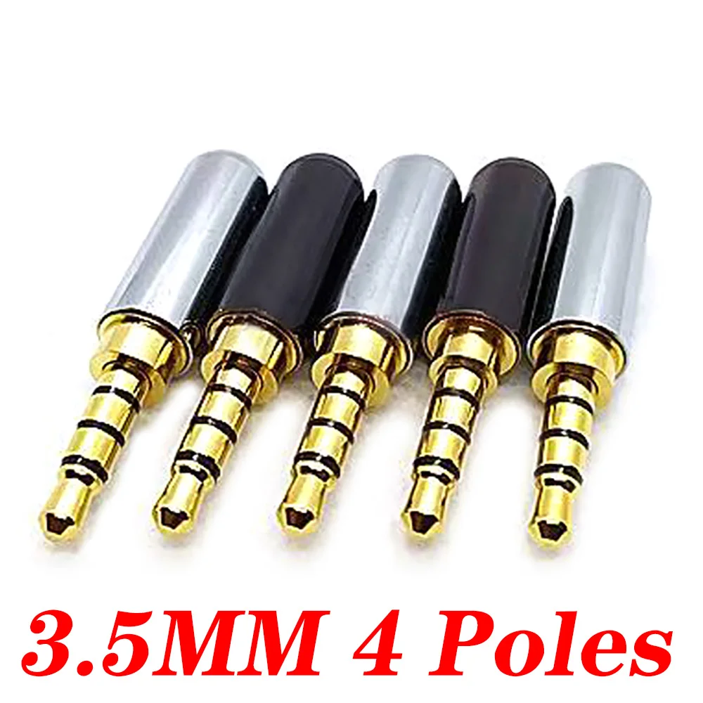 3.5MM Audio Connector 4 Poles Headphone Jack Male Plug Earphone Repair Cable Solder Wire DIY AUX 3.5 Jack Adapter
3.5MM Audio Connector 4 Poles Headphone Jack Male Plug Earphone Repair Cable Solder Wire DIY AUX 3.5 Jack Adapter