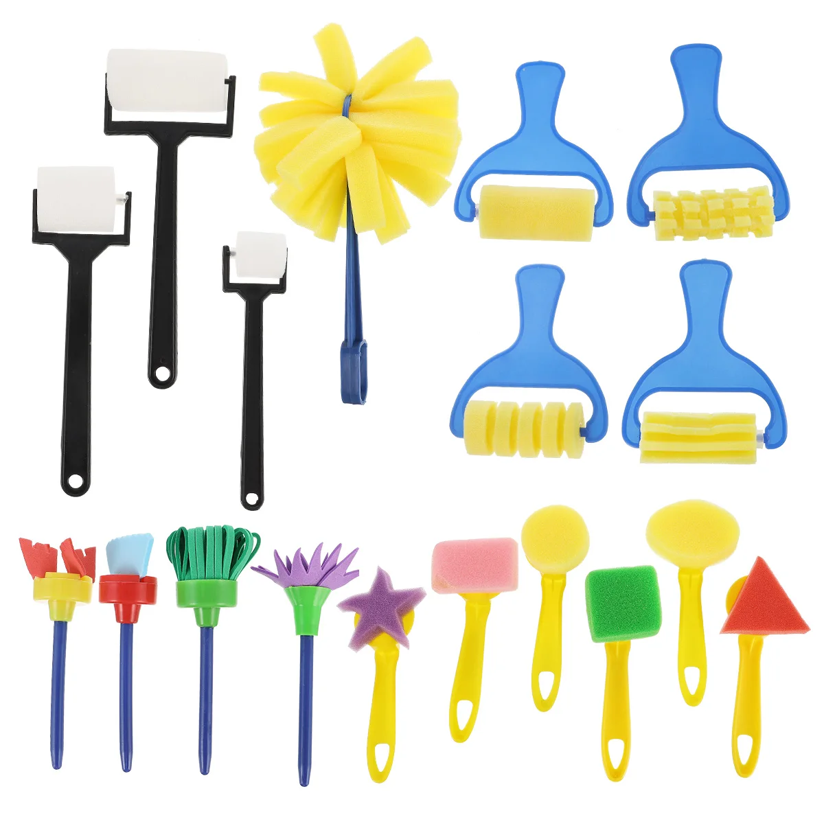 1 set Kids Paint Brushes Sponge Set for Children Early Learning Supplies Roller Painting Tools
1 set Kids Paint Brushes Sponge Set for Children Early Learning Supplies Roller Painting Tools