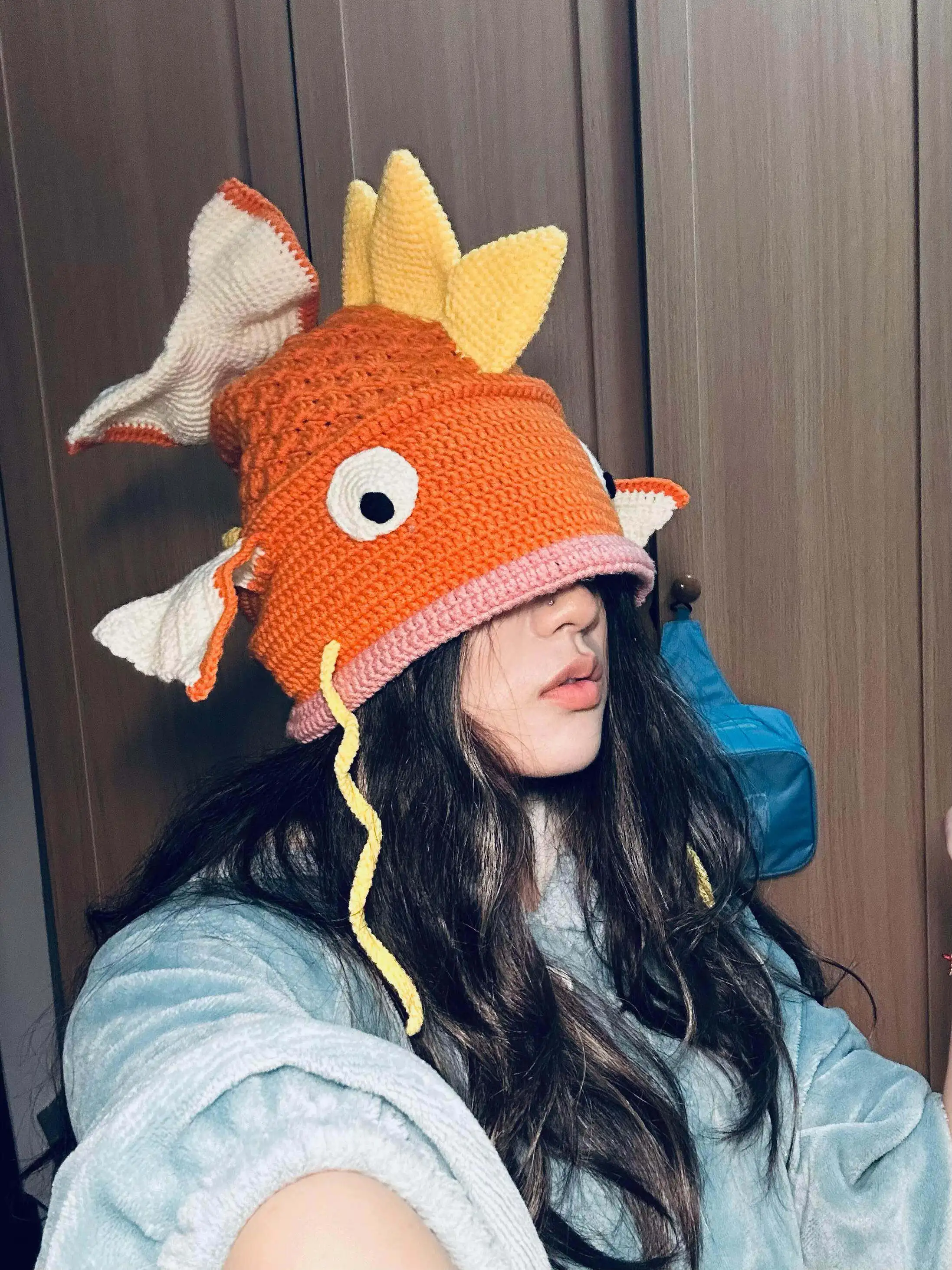 Handmade DIY Crochet Material Packaging Carp King Hat Autumn and Winter Abstract Cute Abstract Boredom Relief Homemade Gift Gift
Handmade DIY Crochet Material Packaging Carp King Hat Autumn and Winter Abstract Cute Abstract Boredom Relief Homemade Gift Gift