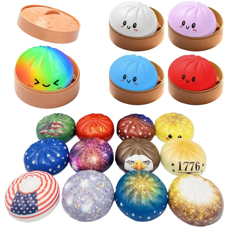 Stress Relief Toy-Simulated Dumpling & Baozi,Reusable Low Rebound Sensory Dough Ball For Relieve Anxiety & Relaxation
Stress Relief Toy-Simulated Dumpling & Baozi,Reusable Low Rebound Sensory Dough Ball For Relieve Anxiety & Relaxation