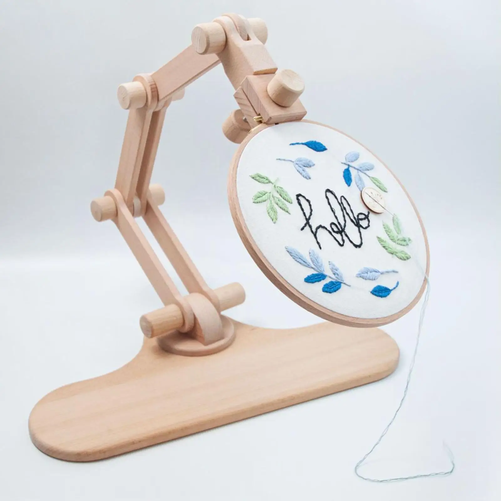 Embroidery Hoop Stand Rack Tabletop Needlepoint Stand for Sewing Accessories
Embroidery Hoop Stand Rack Tabletop Needlepoint Stand for Sewing Accessories