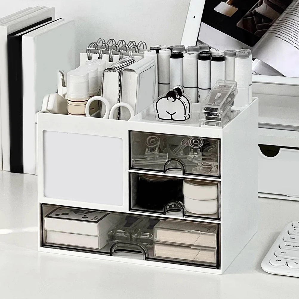 Sturdy Drawer Storage Box Multifunctional Desktop Organizer Tabletop Stationery Organizer for Cosmetics Office Supplies
Sturdy Drawer Storage Box Multifunctional Desktop Organizer Tabletop Stationery Organizer for Cosmetics Office Supplies