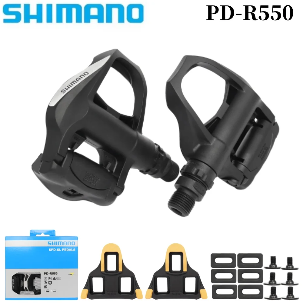SHIMANO PD R550 Road Bike Pedals Aluminium Alloy Self-Locking Pedal With SH11 Cleats Shimano PD-R550 Original Bicycle Pedals
SHIMANO PD R550 Road Bike Pedals Aluminium Alloy Self-Locking Pedal With SH11 Cleats Shimano PD-R550 Original Bicycle Pedals