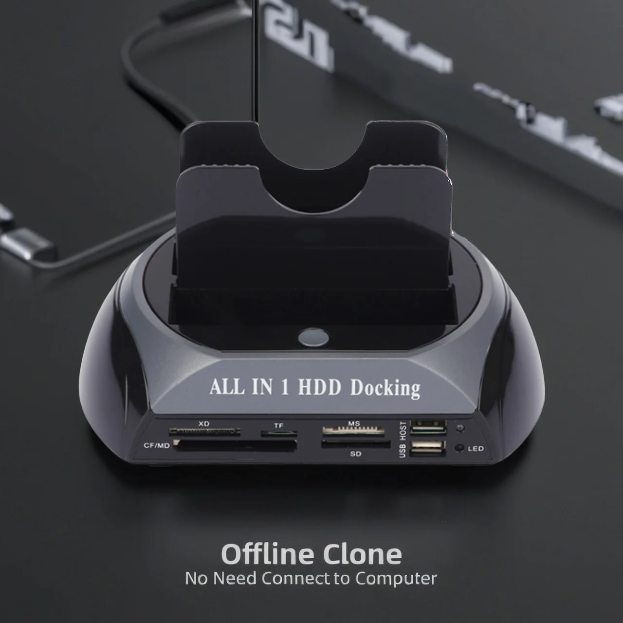 Dual Bay USB 2.0 IDE SATA Hard Disk Docking Station All in One OTB Cloning 2.5 Inch 3.5 Inch ESATA with Card Reader HDD Dock
Dual Bay USB 2.0 IDE SATA Hard Disk Docking Station All in One OTB Cloning 2.5 Inch 3.5 Inch ESATA with Card Reader HDD Dock