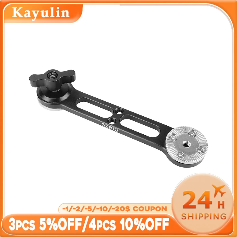 SZRIG Versatile Extension Arm With Double-ended ARRI Rosette Mount M6 Thread For DSLR Camera Shoulder Mount Rig Dslr Accessory
SZRIG Versatile Extension Arm With Double-ended ARRI Rosette Mount M6 Thread For DSLR Camera Shoulder Mount Rig Dslr Accessory