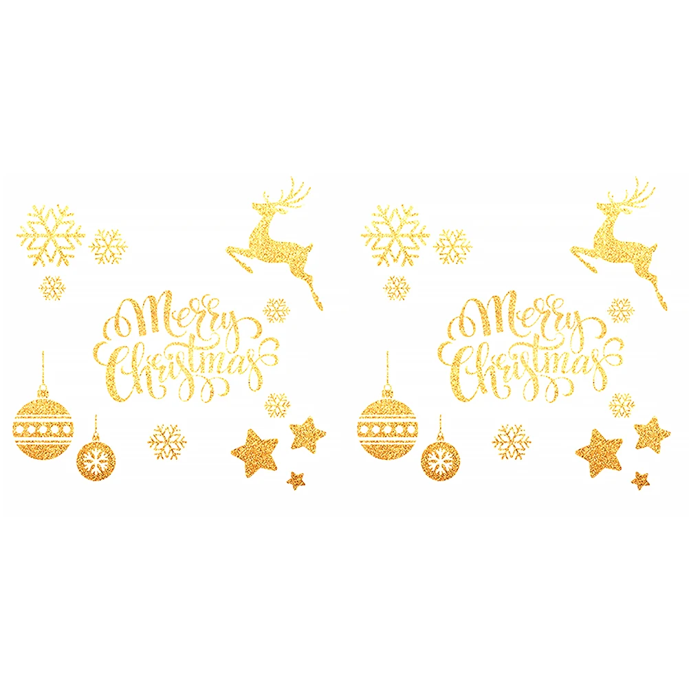 2Pcs Christmas Merry Christmas Wall Sticker Wall Decor Gift Snowflake Gift Sticker Elk Pattern Room Decoration
2Pcs Christmas Merry Christmas Wall Sticker Wall Decor Gift Snowflake Gift Sticker Elk Pattern Room Decoration