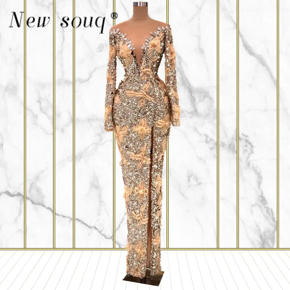Dubai Crystals Mermaid Evening Dresses Long Luxury 2022 Arabic Long Sleeves Formal Prom Party Gowns with Slit Plus Size Vestido
Dubai Crystals Mermaid Evening Dresses Long Luxury 2022 Arabic Long Sleeves Formal Prom Party Gowns with Slit Plus Size Vestido