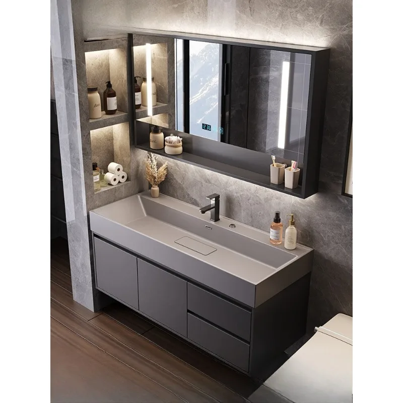 Modern simple nano rock integrated basin, bathroom cabinet combination, toilet, washbasin, wash basin, washbasin set
Modern simple nano rock integrated basin, bathroom cabinet combination, toilet, washbasin, wash basin, washbasin set