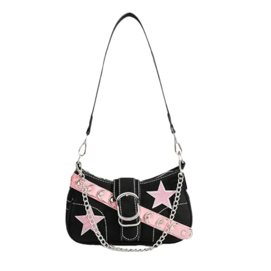Cute Y2K Purse Shoulder Bag with Chain Strap, Versatile Handbag for Women, Perfect for Daily Use, Parties and Travel
Cute Y2K Purse Shoulder Bag with Chain Strap, Versatile Handbag for Women, Perfect for Daily Use, Parties and Travel