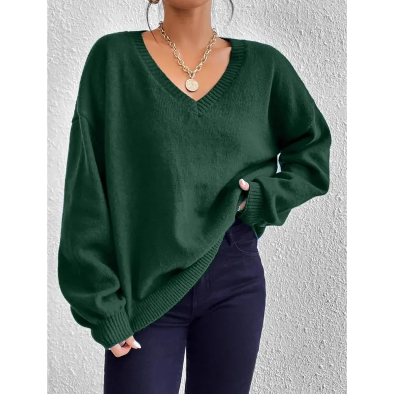 Retro Pullovers Commuting T Shirts Casual Blouses Home Clothing Tops Office Loose Simple Style All-match Knitted Long Sleeves
Retro Pullovers Commuting T Shirts Casual Blouses Home Clothing Tops Office Loose Simple Style All-match Knitted Long Sleeves