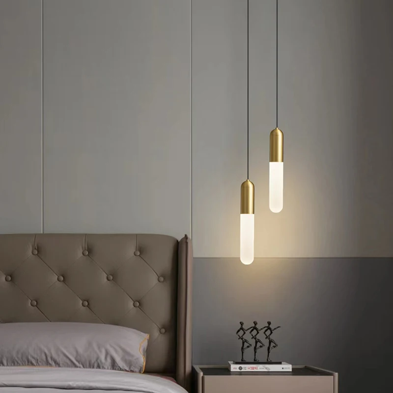 Modern LED Gold Pendant Lamp for Bedroom Bedside Lighting AC85-265V Long Cable Hanging Suspended Lamp Kitchen Light Fixture
Modern LED Gold Pendant Lamp for Bedroom Bedside Lighting AC85-265V Long Cable Hanging Suspended Lamp Kitchen Light Fixture