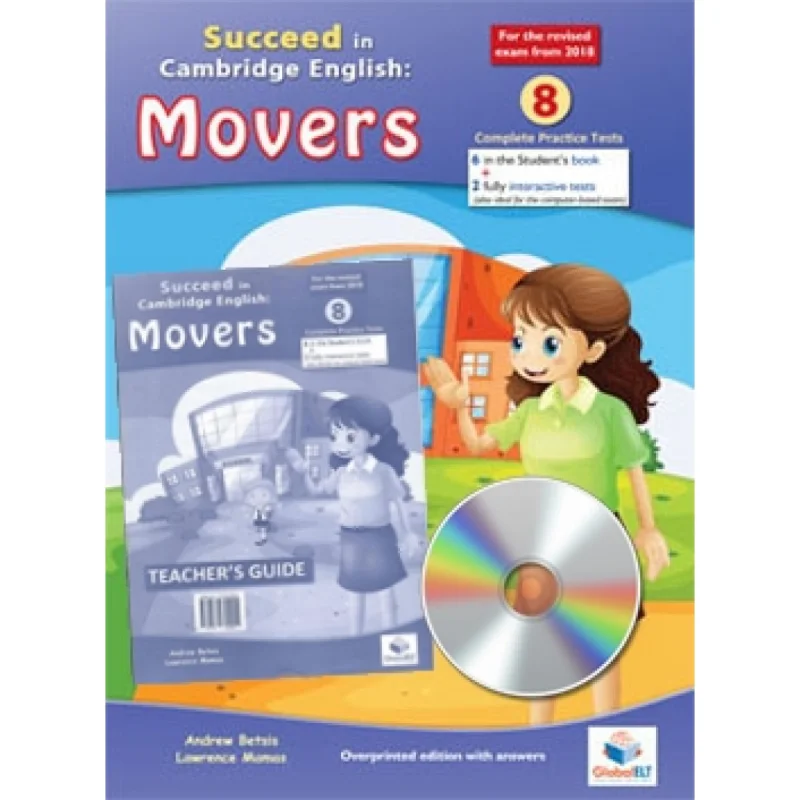Cambridge YLE Succeed In A1 MOVERS, 2018 формат 8, практические тестирование, издание для учителей с компакт-диском, руководство для учителей 9781781645079 
Cambridge YLE Succeed In A1 MOVERS, 2018 формат 8, практические тестирование, издание для учителей с компакт-диском, руководство для учителей 9781781645079