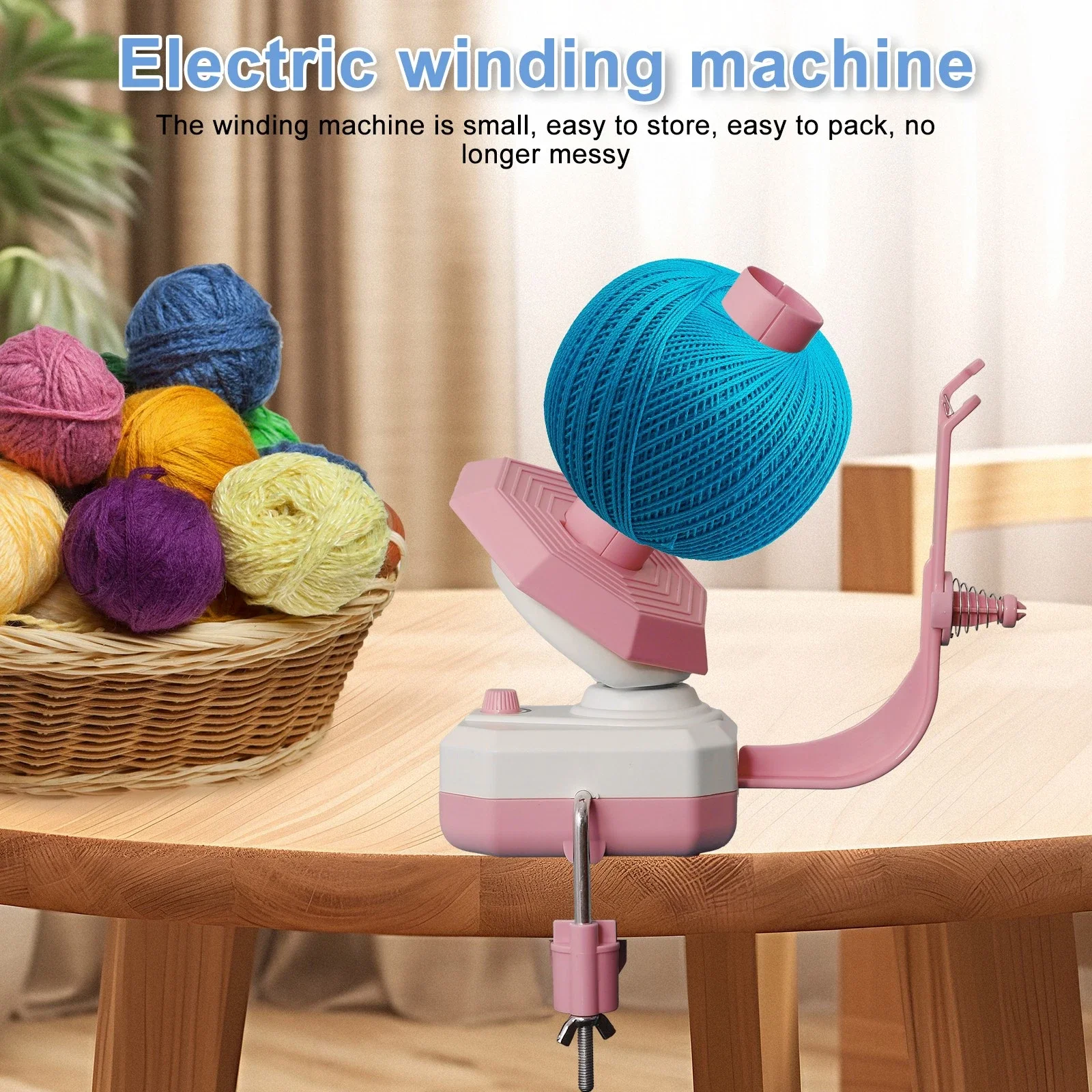 Automatic Electric Yarn Winder Yarn Ball Arrangement Tool USB Charging 10oz Capacity for Crocheting & Knitting, Blue / Pink
Automatic Electric Yarn Winder Yarn Ball Arrangement Tool USB Charging 10oz Capacity for Crocheting & Knitting, Blue / Pink