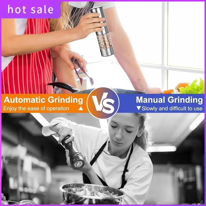 LICG-Electric Salt And Pepper Grinder Rechargeable Automatic Pepper Mill With Adjustable Coarsenes With LED Light Easy To Use B
LICG-Electric Salt And Pepper Grinder Rechargeable Automatic Pepper Mill With Adjustable Coarsenes With LED Light Easy To Use B