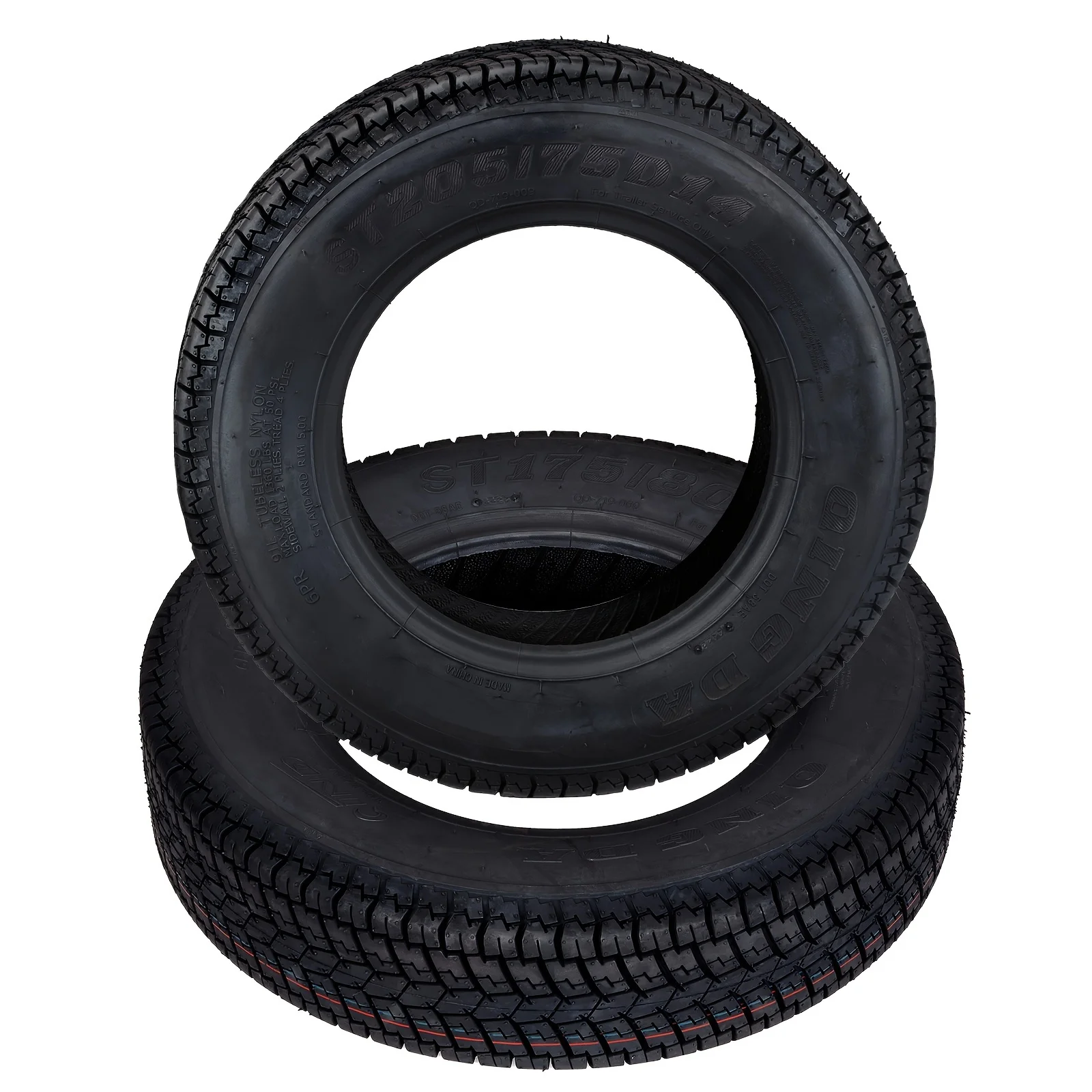 2 Pack ST205/75D15 Trailer Tires, 6PR Load Range C, 15in Fuel-saving Designed Trailer Tires 205 75 15
2 Pack ST205/75D15 Trailer Tires, 6PR Load Range C, 15in Fuel-saving Designed Trailer Tires 205 75 15