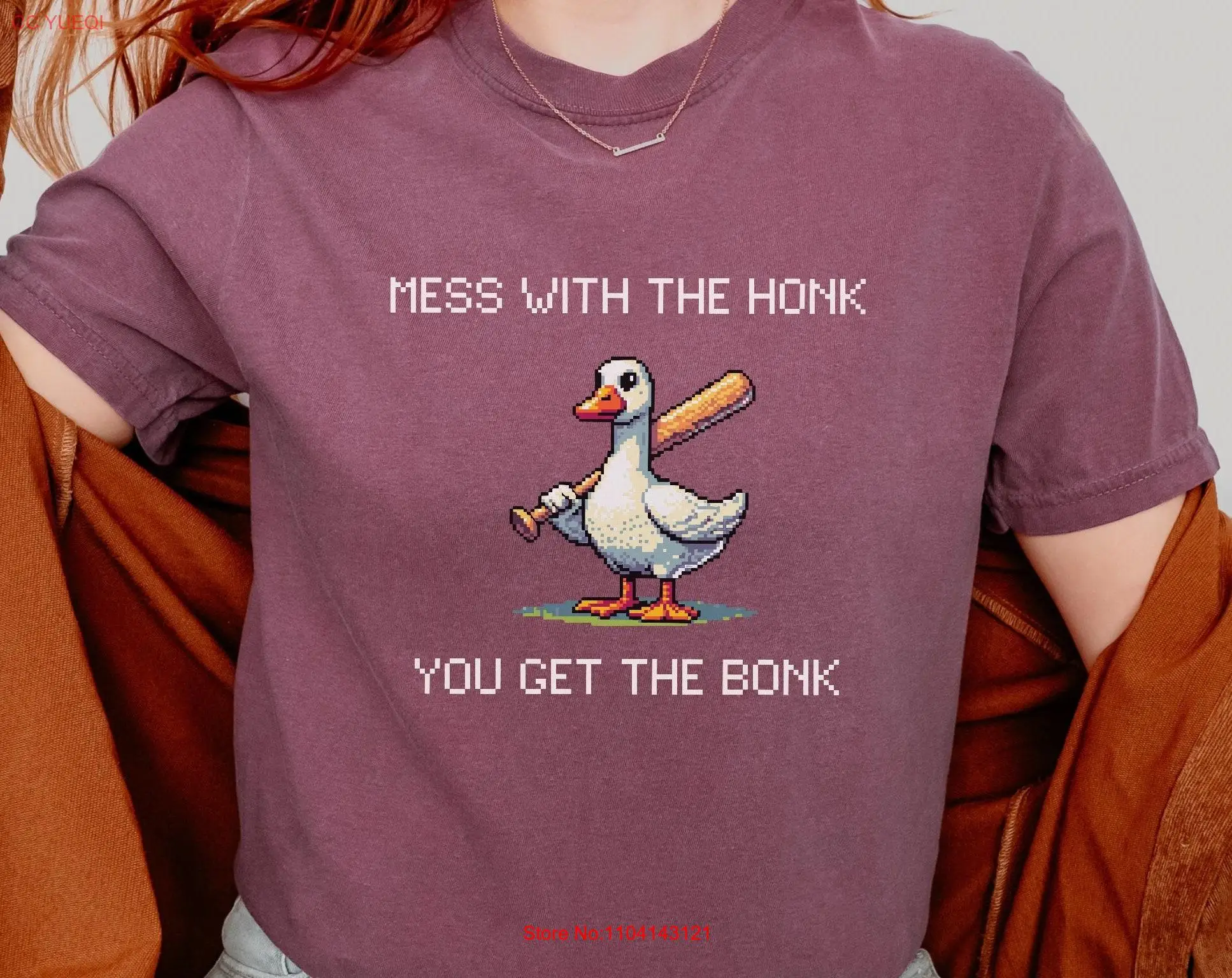 Pixel goose shirt funny retro pixelated art gift silly shirts unisex unique trending long or short sleeves
Pixel goose shirt funny retro pixelated art gift silly shirts unisex unique trending long or short sleeves
