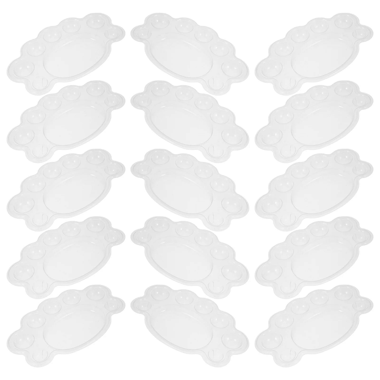 50pcs Paint Palette Clear Disposable Plastic Foot Shaped Mixing Trays Kids Watercolor Supplies Painting Tools
50pcs Paint Palette Clear Disposable Plastic Foot Shaped Mixing Trays Kids Watercolor Supplies Painting Tools