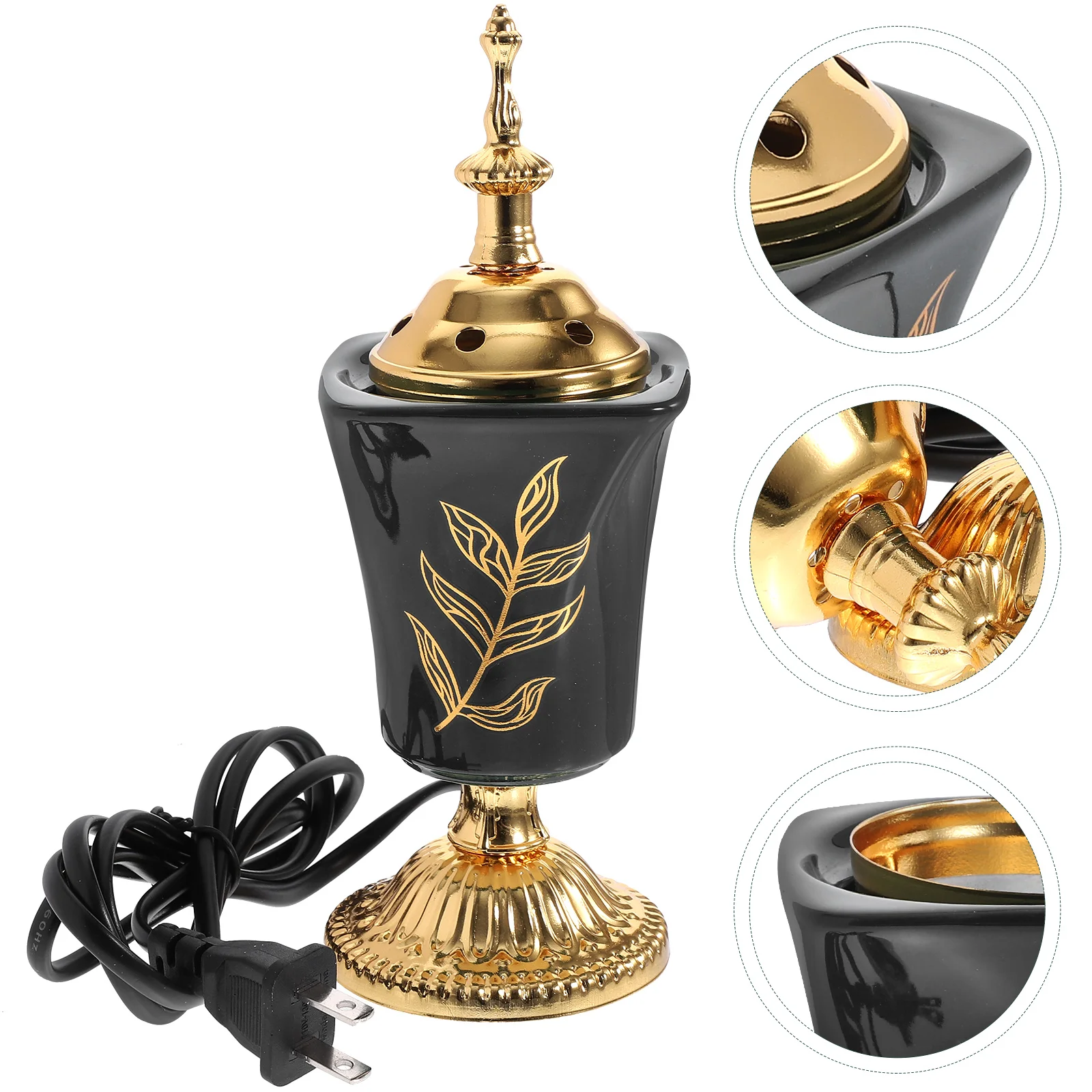 Electric Incense Retro East Black Bakhoor Bead Aroma Incense Burner Holder Burner Aroma Stove Home Decor Yoga Teahouse Gift
Electric Incense Retro East Black Bakhoor Bead Aroma Incense Burner Holder Burner Aroma Stove Home Decor Yoga Teahouse Gift