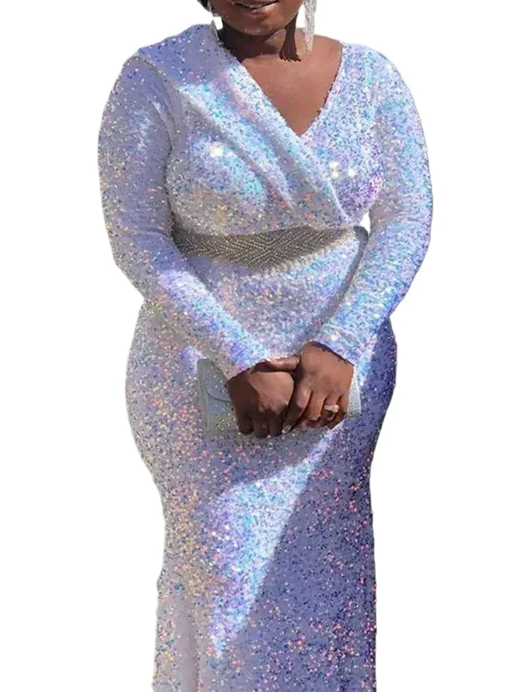 2025 Sexy Large Size Sequin Dress Sparkly Glitter Velvet Midi Bodycon Dress Celebrity Christmas Party Birthday Clothes Spring
2025 Sexy Large Size Sequin Dress Sparkly Glitter Velvet Midi Bodycon Dress Celebrity Christmas Party Birthday Clothes Spring