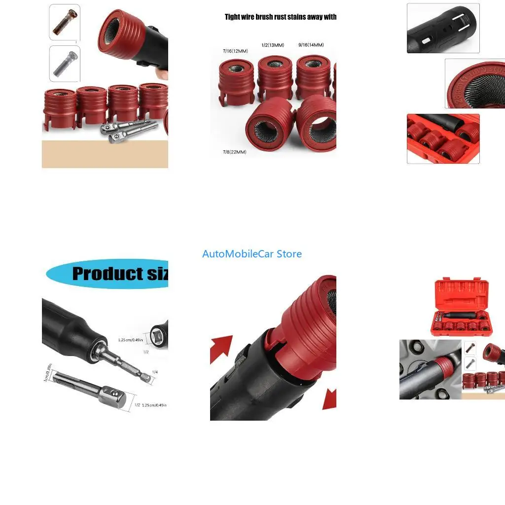 G8TE Set of 9 Comprehensive Wheel Studs Cleaning set for Repair Man & DIY Enthusias
G8TE Set of 9 Comprehensive Wheel Studs Cleaning set for Repair Man & DIY Enthusias