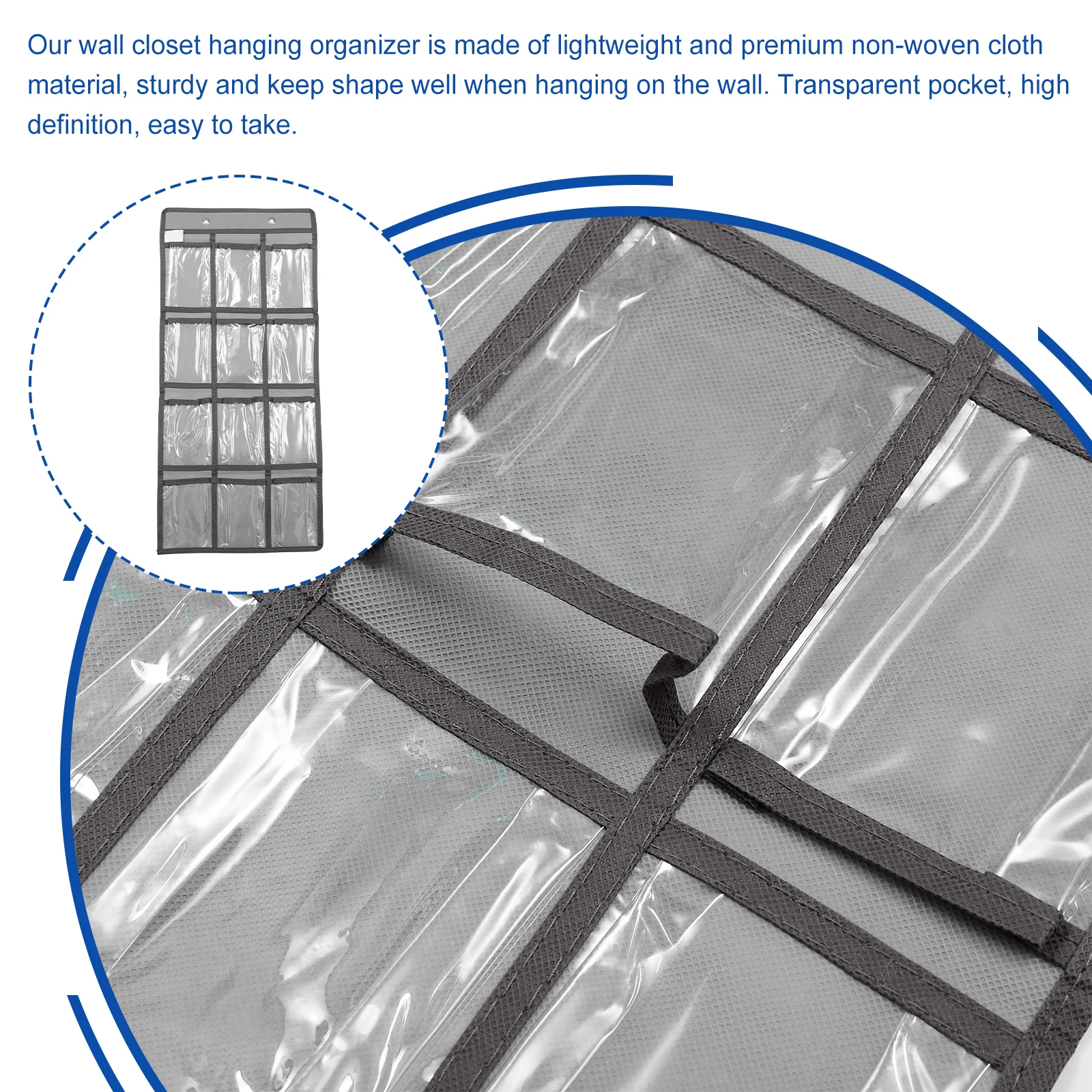 Home Storage Bag Clear Pockets Wall Hanger Hanging Learning Tools Non Woven Fabric Door Pouches Office Classroom Organizer Phone
Home Storage Bag Clear Pockets Wall Hanger Hanging Learning Tools Non Woven Fabric Door Pouches Office Classroom Organizer Phone