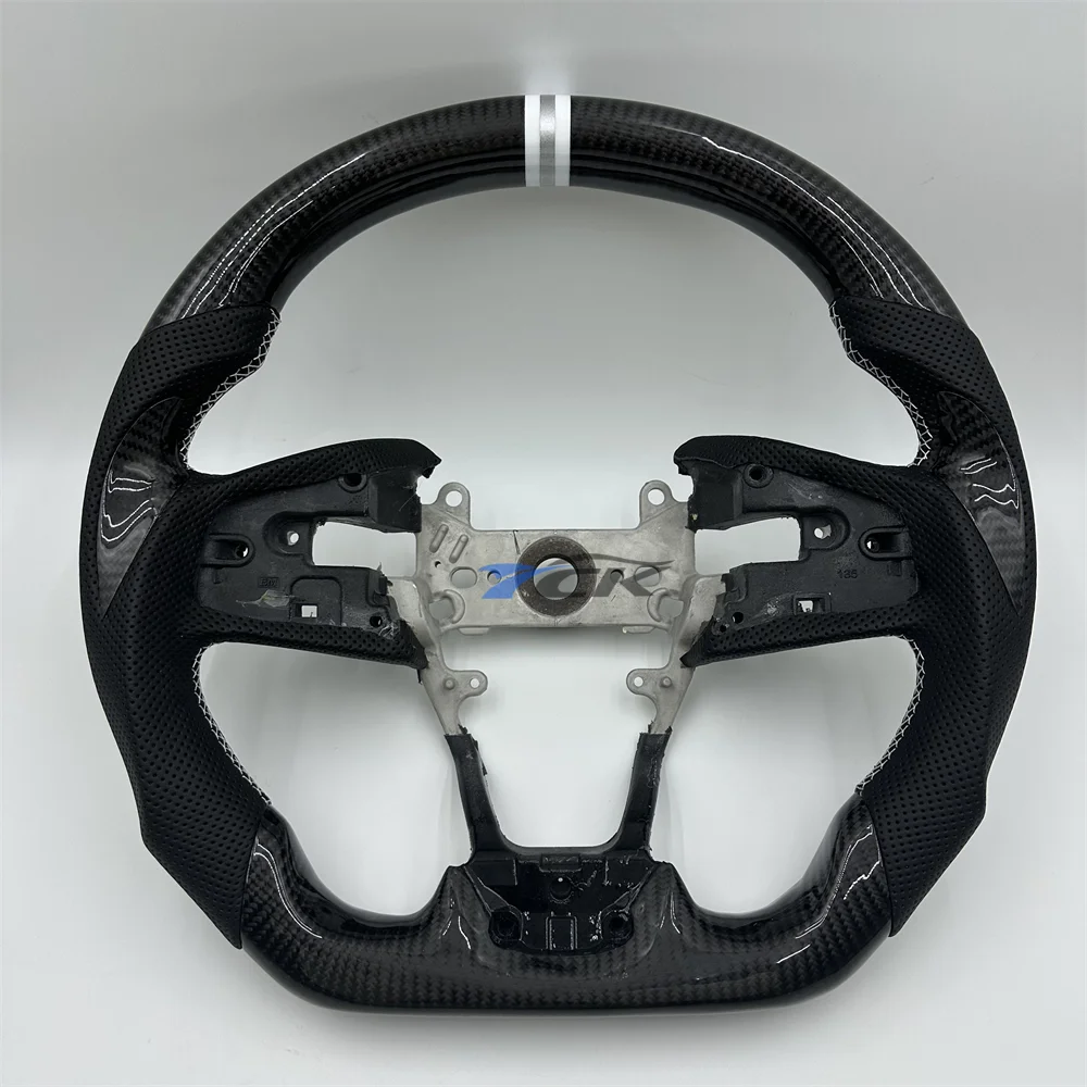 Customized Carbon Fiber Black Perforated Leather Steering Wheel For Honda Civic 2016 2017 2018 2019 2020 2021
Customized Carbon Fiber Black Perforated Leather Steering Wheel For Honda Civic 2016 2017 2018 2019 2020 2021