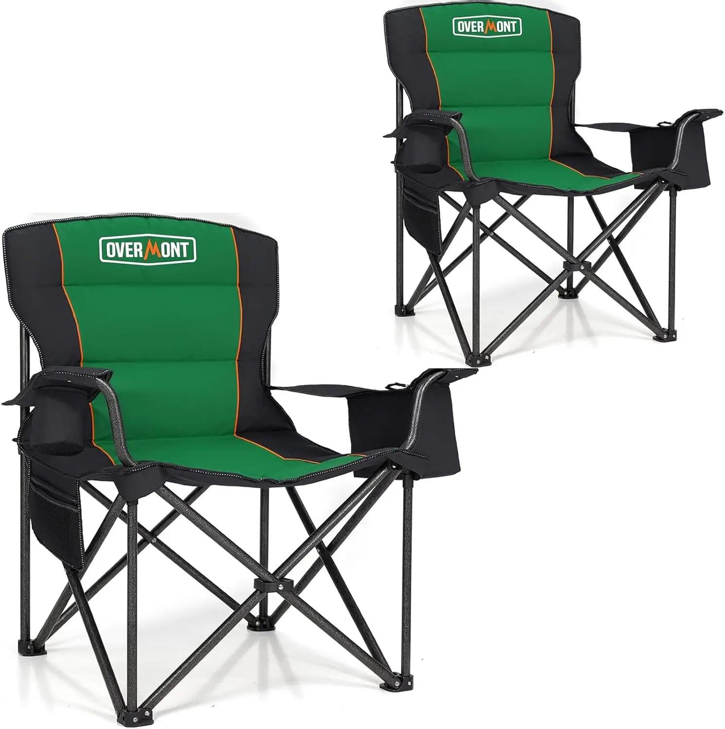 Folding camping chair -450 pound support, with soft cushioned cooler pocket - suitable for sports garden beach fishing
Folding camping chair -450 pound support, with soft cushioned cooler pocket - suitable for sports garden beach fishing