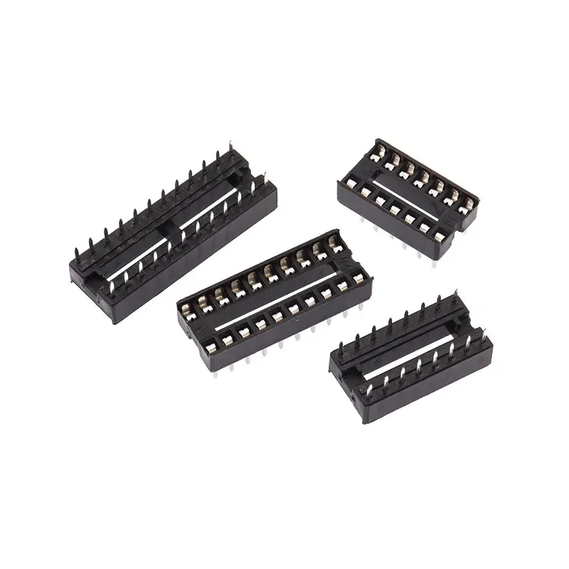1000pcs/lot Flat Pin IC Socket Integrated Block DIP Socket 6P 8P 14P 16P 20P 28P 40P Narrow/Wide Type Copper Plated Tin
1000pcs/lot Flat Pin IC Socket Integrated Block DIP Socket 6P 8P 14P 16P 20P 28P 40P Narrow/Wide Type Copper Plated Tin