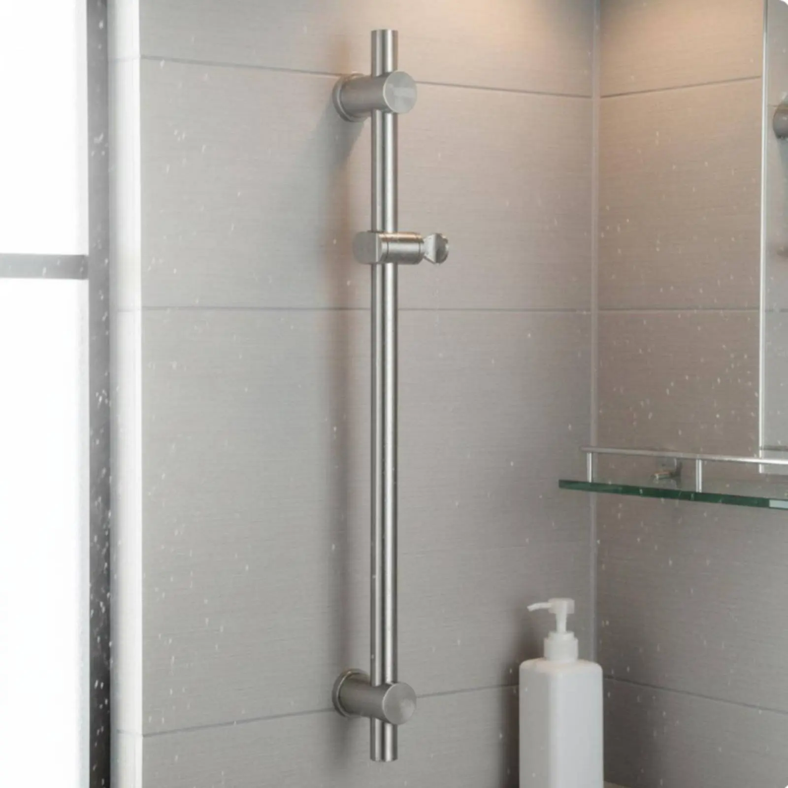 Adjustable Shower Slide Bar Brushed Finish Shower Slide Bar Easy to Clean Reuse Existing Holes
Adjustable Shower Slide Bar Brushed Finish Shower Slide Bar Easy to Clean Reuse Existing Holes