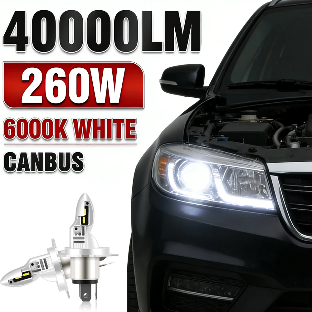 2x H7 LED лампы для фар, Canbus, 12В, 40000Лм, 260Вт, H1 H4 H11/H8/H9 9005 HB3 9006/HB4, противотуманные фары для автомобиля, Plug&Play, мини LED лампы
2x H7 LED лампы для фар, Canbus, 12В, 40000Лм, 260Вт, H1 H4 H11/H8/H9 9005 HB3 9006/HB4, противотуманные фары для автомобиля, Plug&Play, мини LED лампы