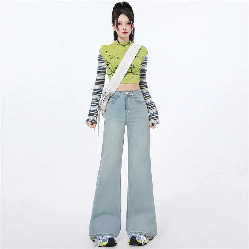 Свободные женские повседневные джинсы Y2K Джинсовые брюки Расслабленные широкие брюки Расклешенные эластичные удобные джинсы с высокой талией из мягкого материала
Свободные женские повседневные джинсы Y2K Джинсовые брюки Расслабленные широкие брюки Расклешенные эластичные удобные джинсы с высокой талией из мягкого материала