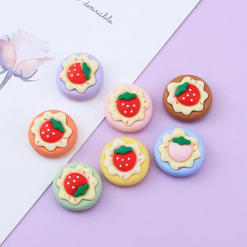 New Strawberry Cake Flatback Resin Cabochon 10pcs Lovely Fruit Cookies Simulated Foods Slime Charms for Jewelry Making Accessory
New Strawberry Cake Flatback Resin Cabochon 10pcs Lovely Fruit Cookies Simulated Foods Slime Charms for Jewelry Making Accessory