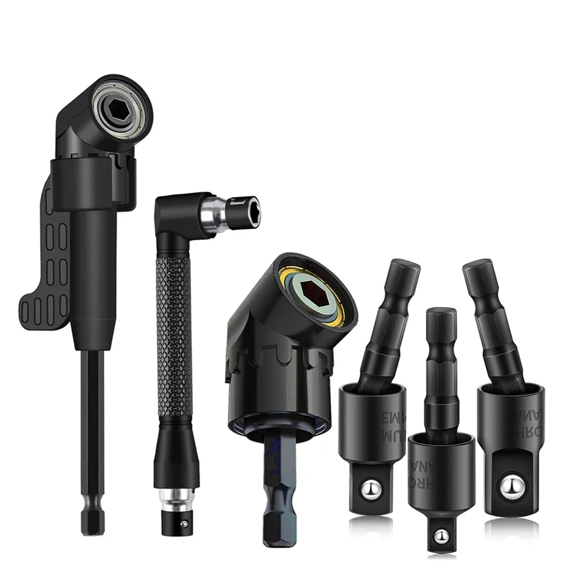 ABLG 6Pcs Right Angle Drill Attachment Set With 105° Angle Drill Adapter And Impact Grade Socket Adapter
ABLG 6Pcs Right Angle Drill Attachment Set With 105° Angle Drill Adapter And Impact Grade Socket Adapter
